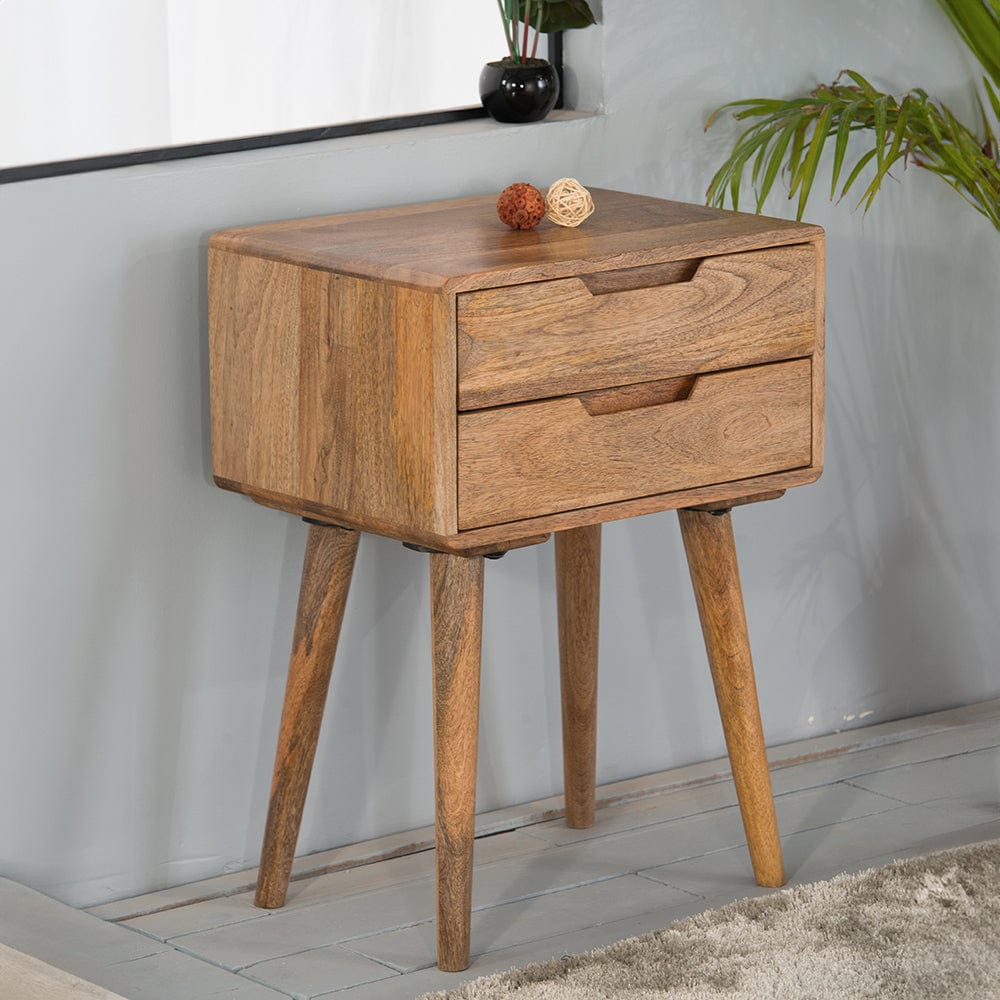 Inca Solid Mango Wood Lamp Table – Chiltern Oak Furniture