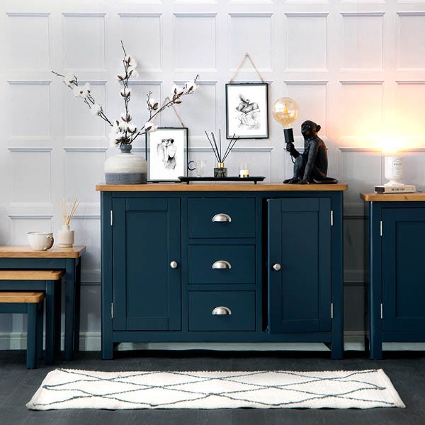 Painted blue furniture on sale