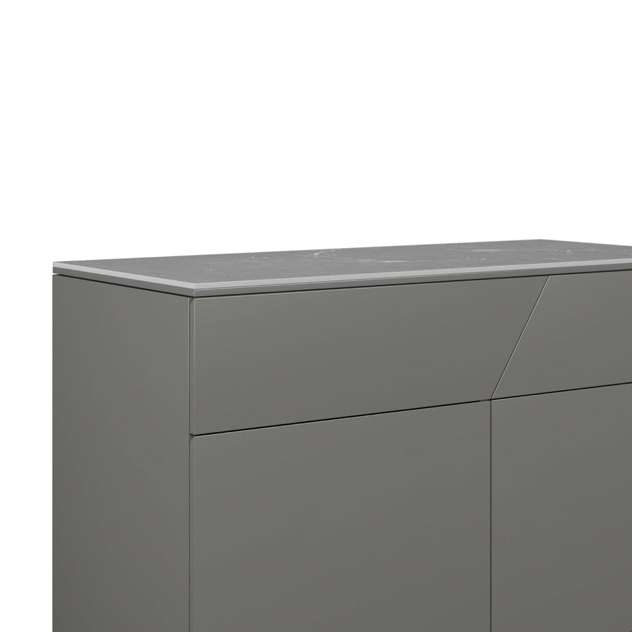 Dark grey online gloss sideboard