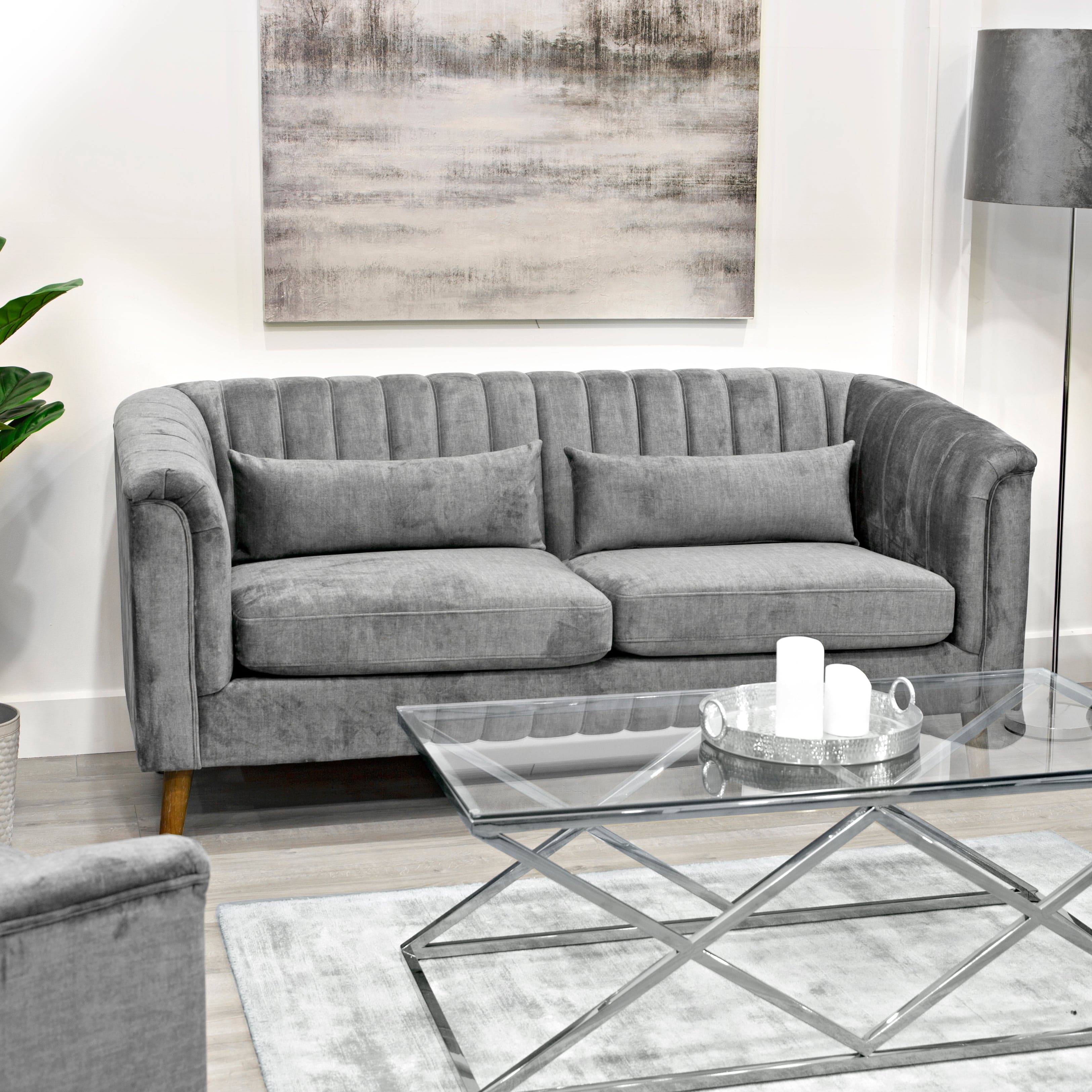 Silver 3 store seater sofa